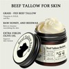 Grass Fed Beef Tallow Honey Balm - Nourishing Skin Tending