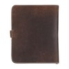 Fausta Heart Embossed Refillable Brown Leather Journal for Writing, 256