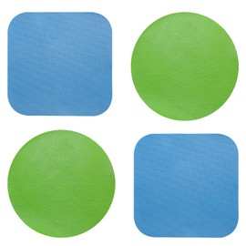 4 Pack Rubber Bottle Opener Lid Opener Rubber Jar Opener Gripper Pad, Silicone Heat Insulation Pad Round Rubber Grippers for Elder Kid, People with Arthritic Hands