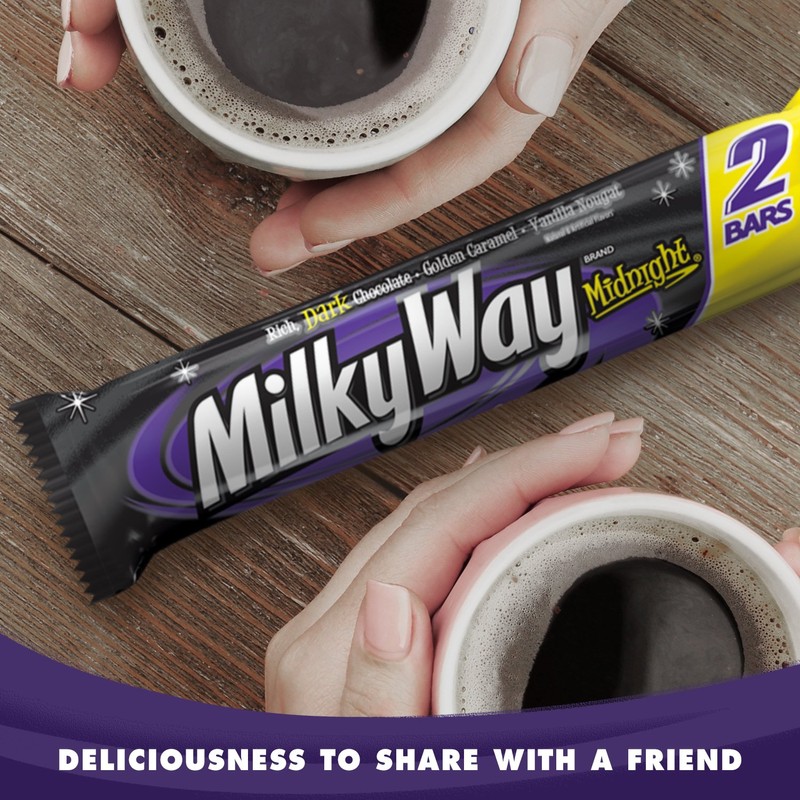MILKY WAY Midnight Dark Chocolate Sharing Size Candy Bars 2.83-Ounce