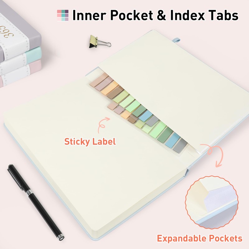 Umriox Notebook A5 Lined, 365 Pages Diary for Adults, Hardcover