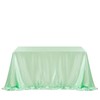 SoarDream Green Table Cloth: Rectangle Tablecloth Satin Table Cloths 90x90