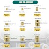 Wkmamo Pack of 400 Threaded Inserts, Female Thread Knurled Brass