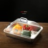 Rectangle Shape Food Cover, Transparent Splatter Cover Cookware Bakeware Lids