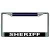 Sheriff Chrome License Plate Frame