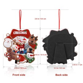 1PC 2020 Christmas Ornaments Photo Frame Santa picture frame Elk Picture Frame Xmas Party Decorations Family Picture Decor