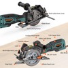 DOVAMAN Circular Saw, 5.8A 4-1/2" Circular Saw w/Laser, Metal Auxiliary