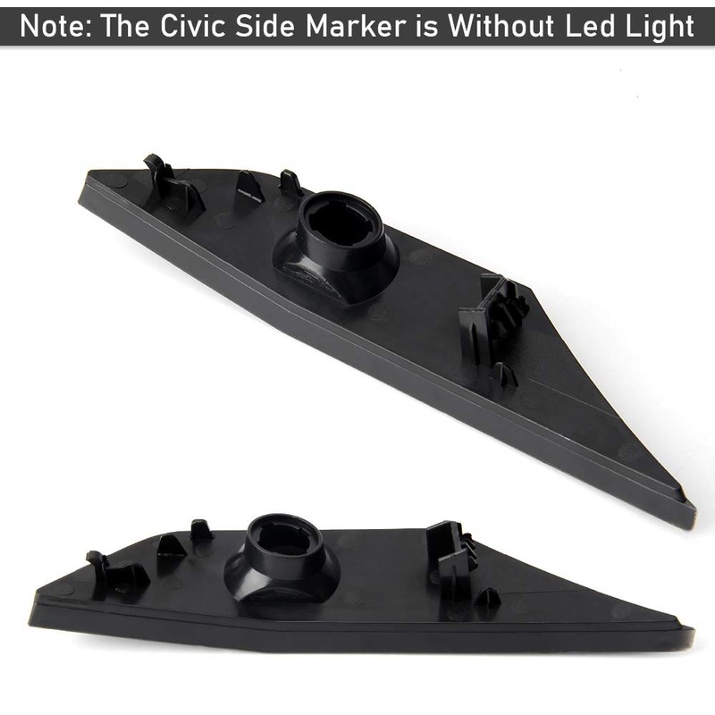 Civic Side Marker Kit Clear Lens Compatible with 2016-up Honda