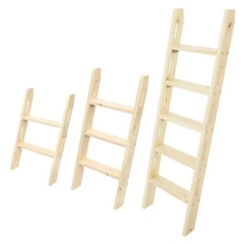 BANEBONE Wooden Bed Ladder, Non-Slip Design, Durable Replacement Step Ladder for Indoor Lofts, Dorm Rooms, RVs - Space-Saving Universal Motorhome Accessories (75cm)