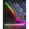 KeiBn Upgraded Gaming Laptop Cooler Pad with 9 Quiet RGB