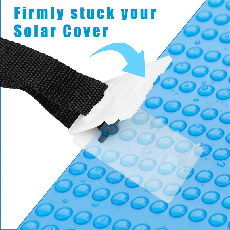Yoojahow 20 Pcs Pool Solar Cover Reel Attachment Kit 8