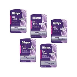 Blistex Silk & Shine - Hidratante labial 0.13 onzas, paquete de 5