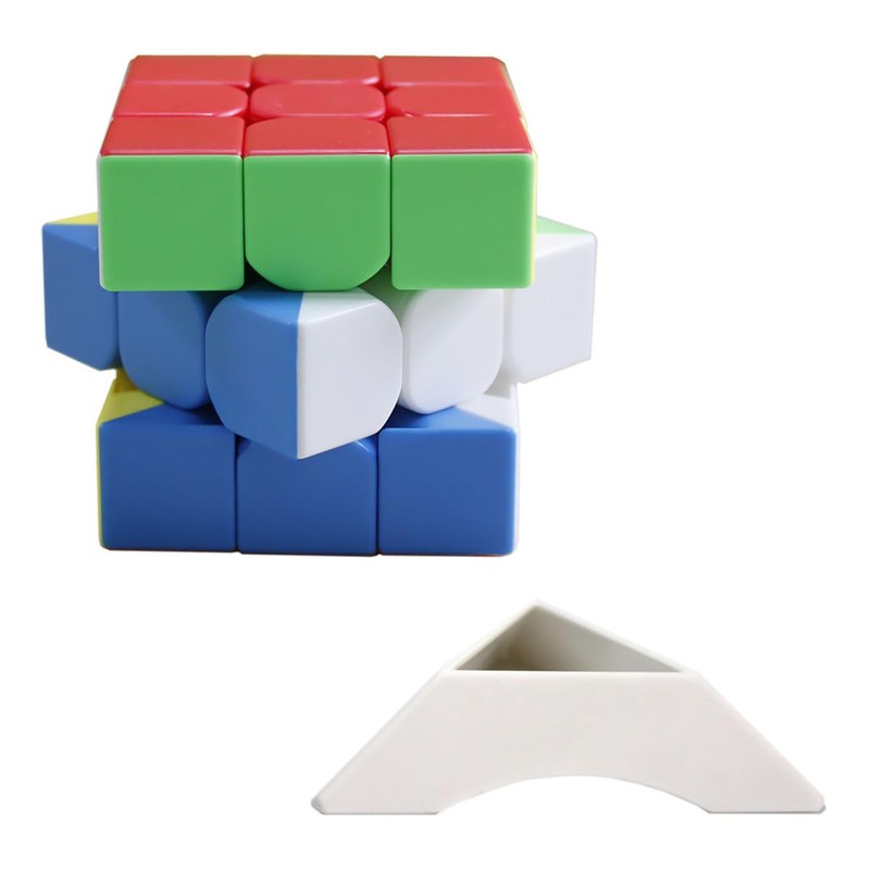 Oostifun 3x3 Multicolour 3D Rotating Cube 3x3x3 Speed Magic Puzzle