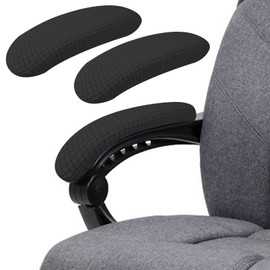 Pretwad 1 Pair of Office Chair Arm Armrest Covers, Elastic Waterproof Spandex Office Chair Protective Covers, Relieves Elbow Discomfort, Office Chair Protective Covers (Black)