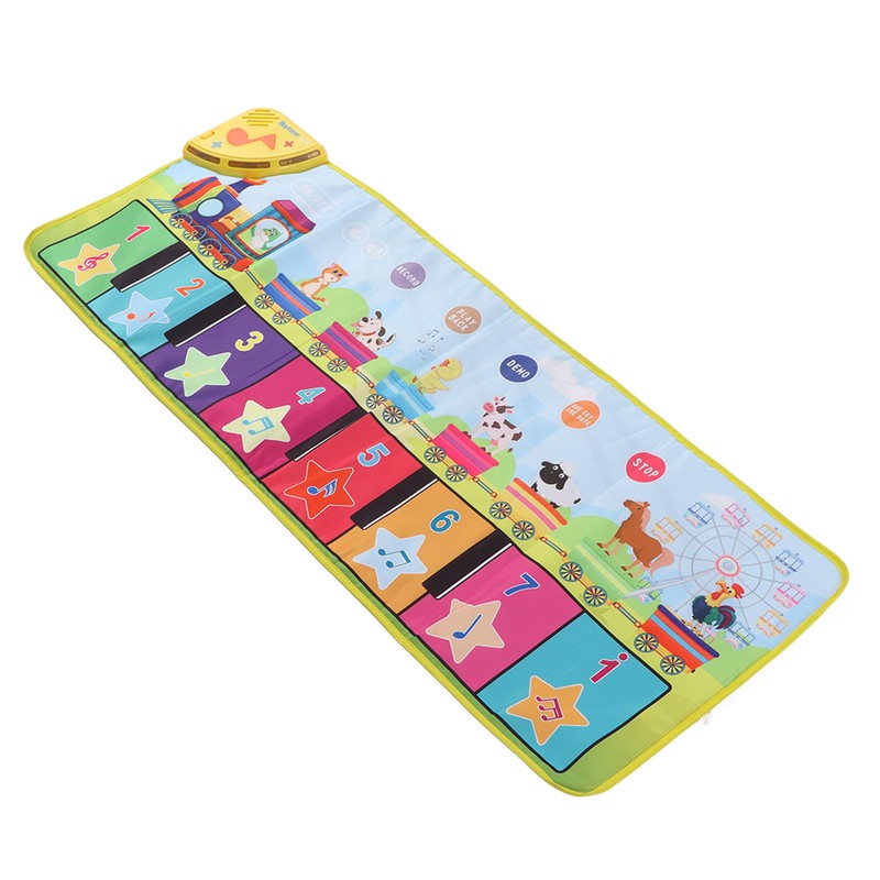 Kids Piano Mat Foldable Improve Coordination Prevent Slip Musical Piano
