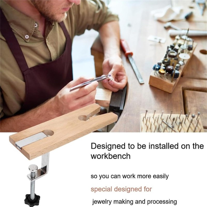 Jeweler Bench Pin Clip Set V Slot for Bench Wood