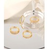 RLMOON Stackable Gold Rings for Women Non Tarnish Dainty 14K