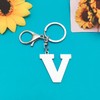 YaeYur Alphabet Initial Letter A-Z Keychain Initial Keychains Pendant with