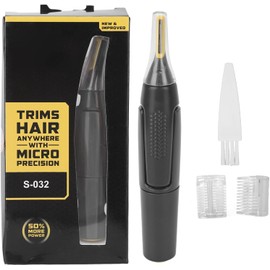 ZJchao Cortadora de Pelo para Orejas y Nariz, Cortadora Eléctrica para Hombres, Cabezal de Corte Lavable Desmontable, Cuchillas Dobles, Máquina de Depilación de bajo Ruido