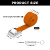 Pack of 5 short lashing straps, orange colour, 25 mm