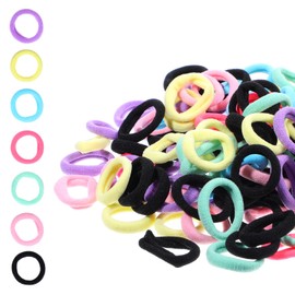 300Pcs Colorful Elastic Hair Ties, Soft Elastic Ponytail Holders, Baby Dog Hair Ties, Small Size Hair Accessories for Small Pet Toddlers