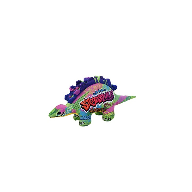 Wild Republic Graffiti Dino, Stegosaurus, Gift for Kids, Plush Toy,