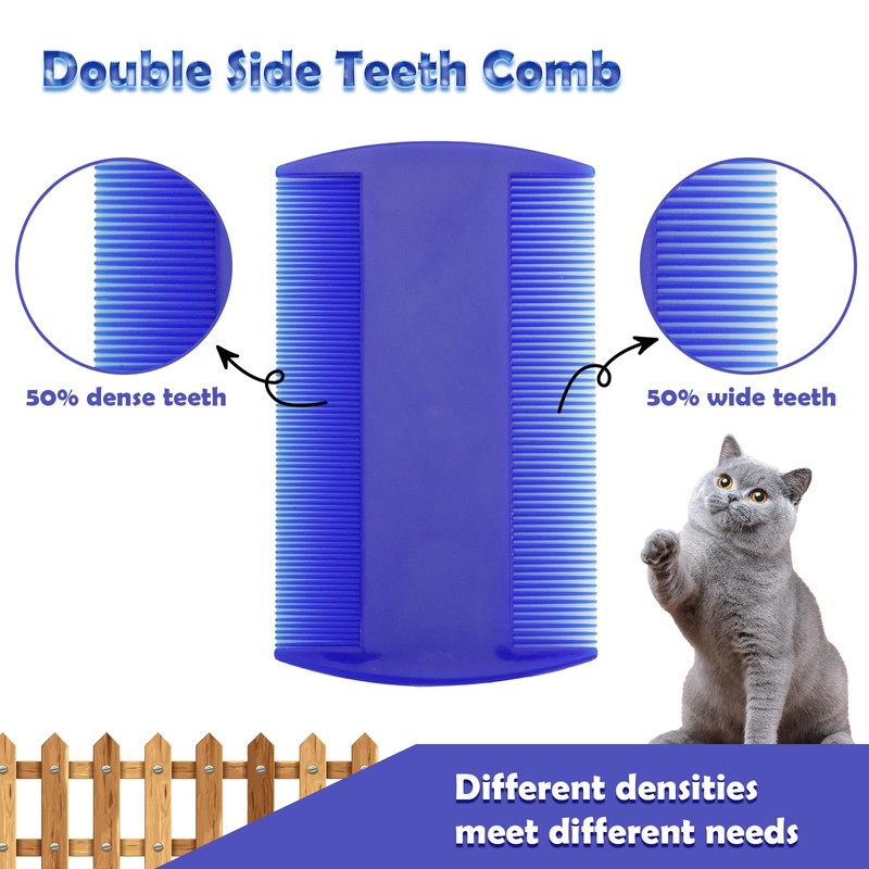 Flea Comb for Cats Dogs, 6 Pack Pet Lice Comb
