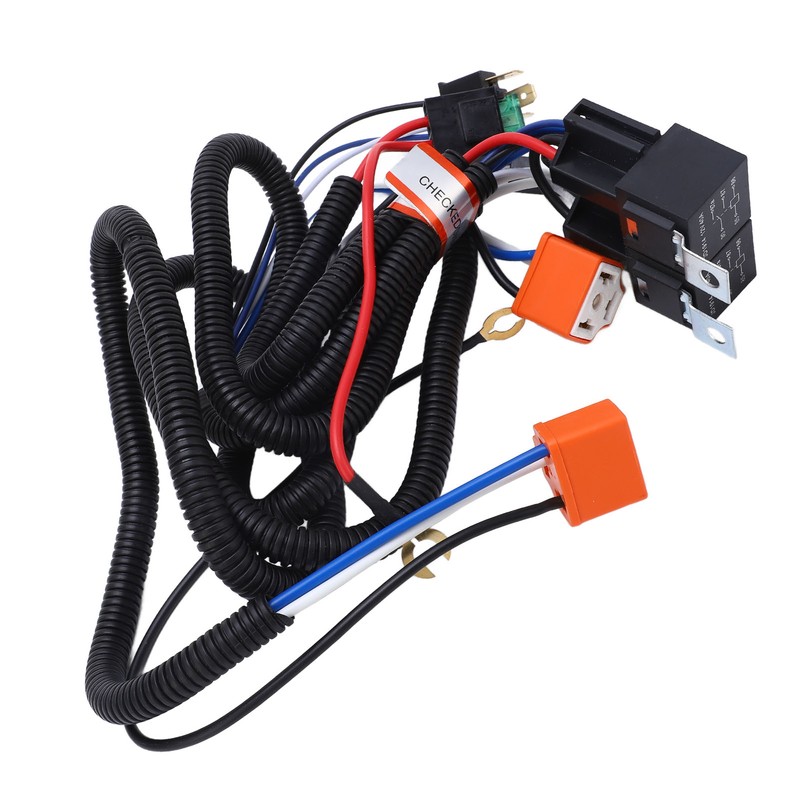 H4 Negative Headlight Relay Conversion Harness High Stability for H6054