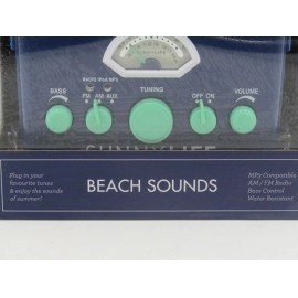 Sunnylife Beach Sounds Portable Radio Speaker MP3 Retro Blue Depths #C115