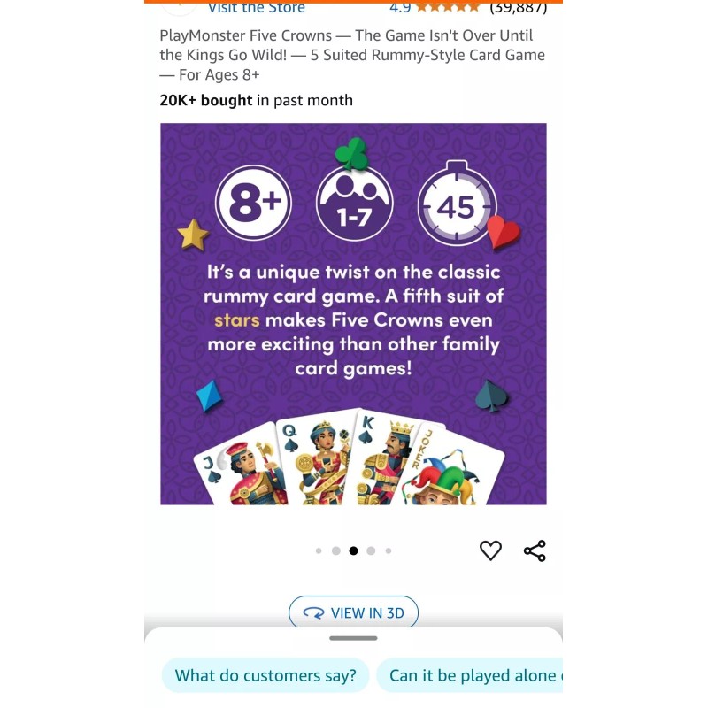 Unbranded Five Crowns Card Game