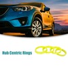 ACROPIX 66.6 to 57.1mm Hub Centric Rings Yellow - Pack