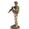 YTC Metal Tone Reporting Detail Fighting Soldier with Gun Statue