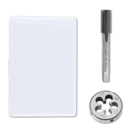 LEONTOOL 1/2"-28 UNEF Tap and Die Set, HSS 1/2 x 28 UNEF High Speed Steel Machine Thread Screw Tap with Round Threading Die Right Hand, Tap & Die Kit for Nut Screw Bolt Thread Repair