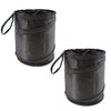 Pack of 2 Mini Car Trash Bin, Foldable Car Trash