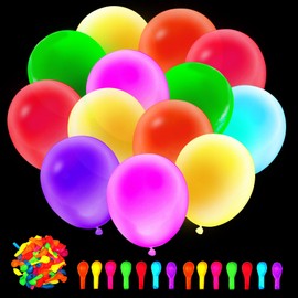 Voircoloria 105pcs UV Neon Balloons 12inch Glow Party UV Black Light Balloons, Glow in the Dark for Birthday, Graduation, Baby Shower,Wedding, Anniversary Valentines Party Decorations