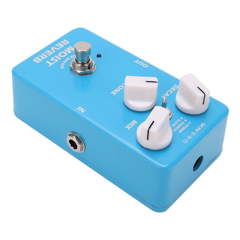 Electric Guitar Effect Pedal Moist Reverb 3 Modes Adjustable Single