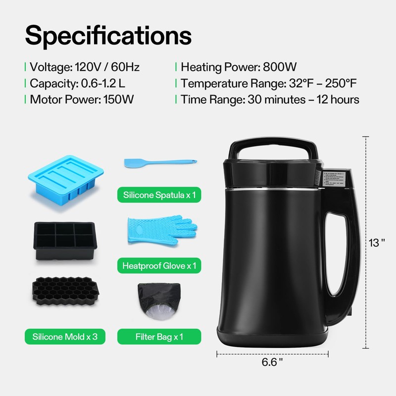 VIVOSUN Herbal Decarboxylation and Infusion Machine, Botanical Extractor and Infuser