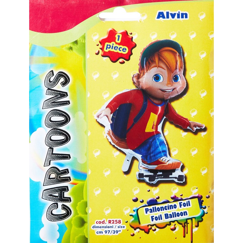 GRABO - Folienballon Alvin, mehrfarbig, 9352672