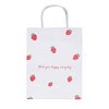 10Pcs Gift Bags Medium Size Reusable Odorless Strawberry Pattern Widely