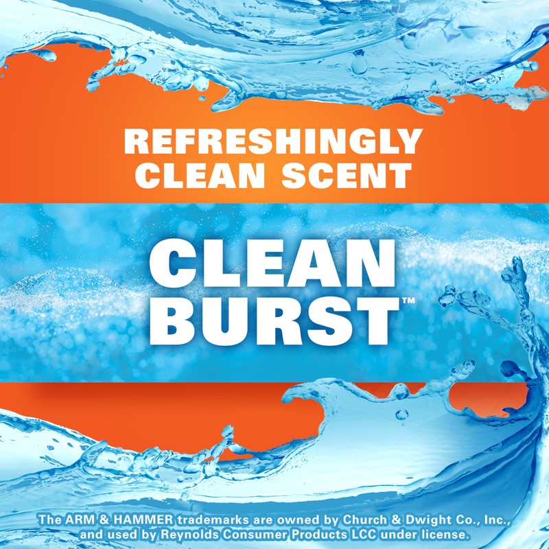 Hefty Ultra Strong Tall Kitchen Trash Bags, Clean Burst Scent,