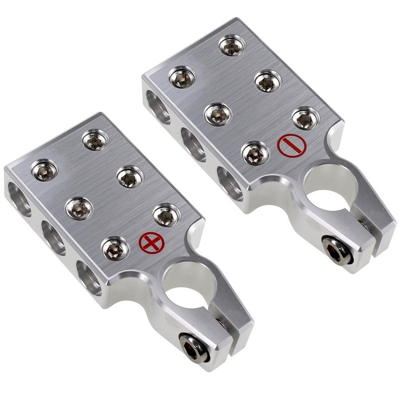 ZOOKOTO 6 Way Car Audio Battery Terminal Connector, 6x2/0 AWG