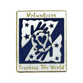 Anderson's Touching the World Volunteer Pin Pack, Set of 25, Lapel Pins, Volunteer Recognition, Staff Gifts
