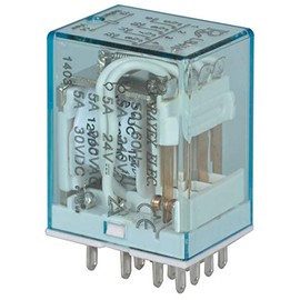 Jameco Valuepro LB4H-12DS-R Electromechanical Relay, 4PDT, 5A, 12 Volt, 160Ohm, Plug-in, 21.5 mm D x 41.3 mm H x 28 mm L (Pack of 2)