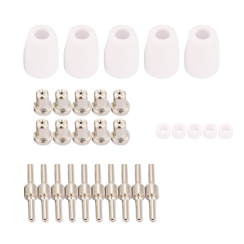 31pcs PT31 LG40 Plasma Cutter Torch Body Nozzle Electrode Tip