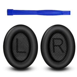 Momowin Replacement Ear Pads for Bose QuietComfort Ultra, Professional Ear Pads Headphones Compatible with Bose QuietComfort 35 Ear Pads/35 II/45/25/15/AE2i/AE2w/AE2/QC2 etc. (Black)