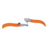 Gleader Orange Rubber Watch Strap Band Deployment Buckle Waterproof 22mm