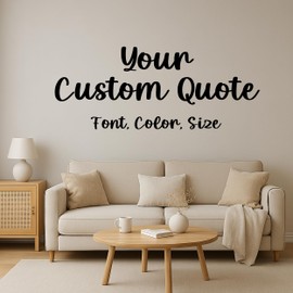 Custom Wall Stickers Decals – Custom Peel and Stick Vinyl Letters, Easy to Apply and Remove for Home, Storefront or Classroom Walls
