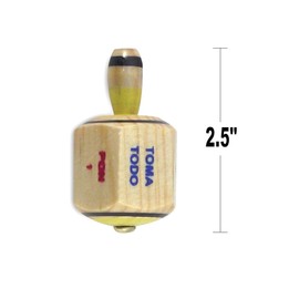 More Fiesta 3 Toma Todo de Madera Mexicano - Tamaño 2.5 Pulgadas de Alto