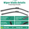26" 17" 12" Windshield Wiper Blades Replacement for Honda HRV