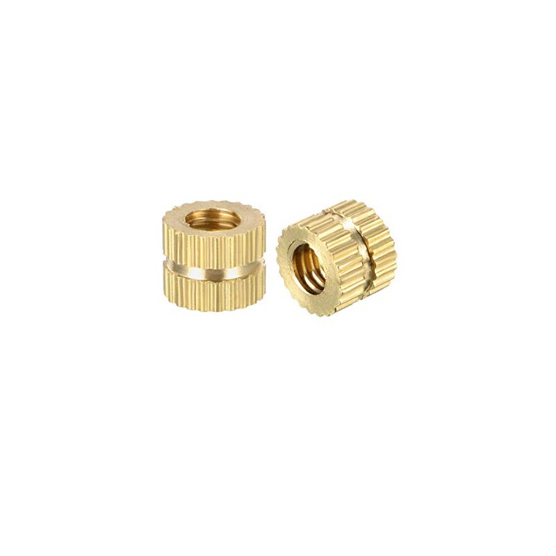 sourcing map Pack of 50 Knurled Screws Screw Nuts M4